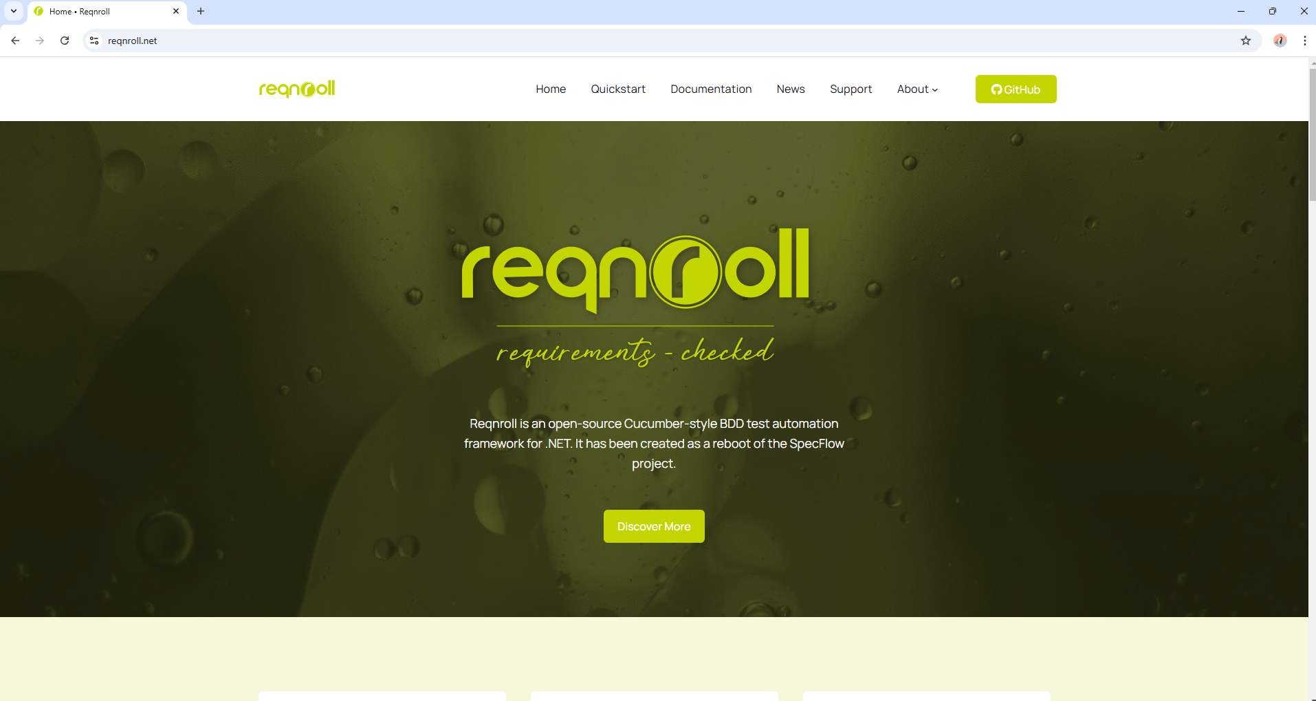 Reqnroll is an open-source .NET test automation tool to practice Behavior Driven Development (BDD)